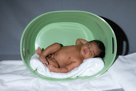 Baby Sebastian Sanchez First Month